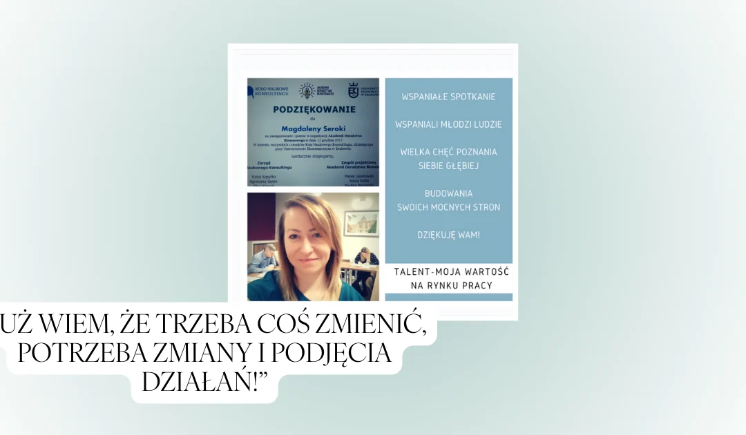 Wspomnienia 2017 – „Już wiem, że trzeba coś zmienić, potrzeba zmiany i podjęcia działań!”